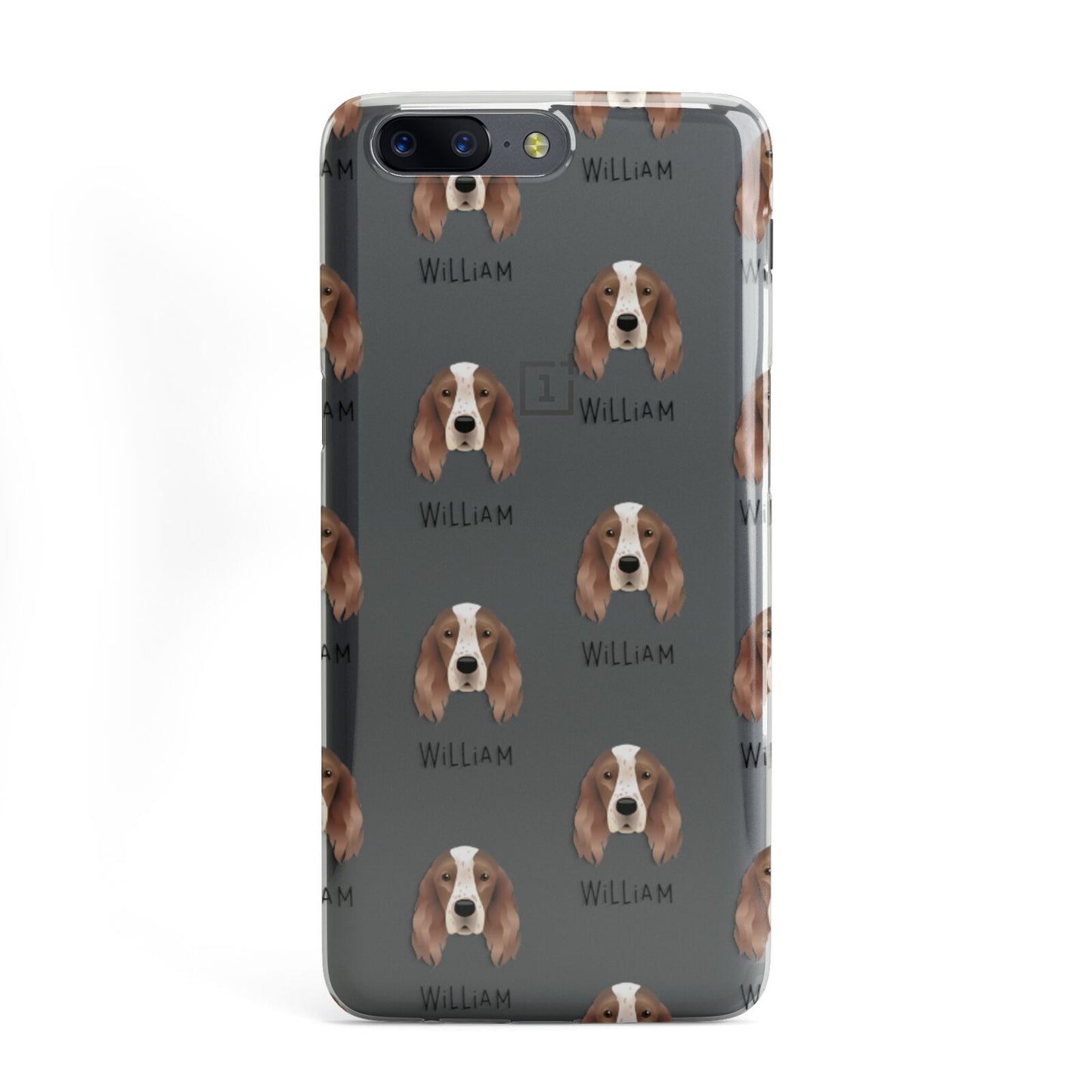 Irish Red White Setter Icon with Name OnePlus Case