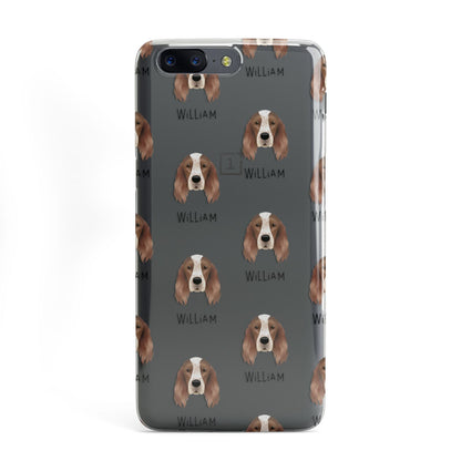 Irish Red White Setter Icon with Name OnePlus Case