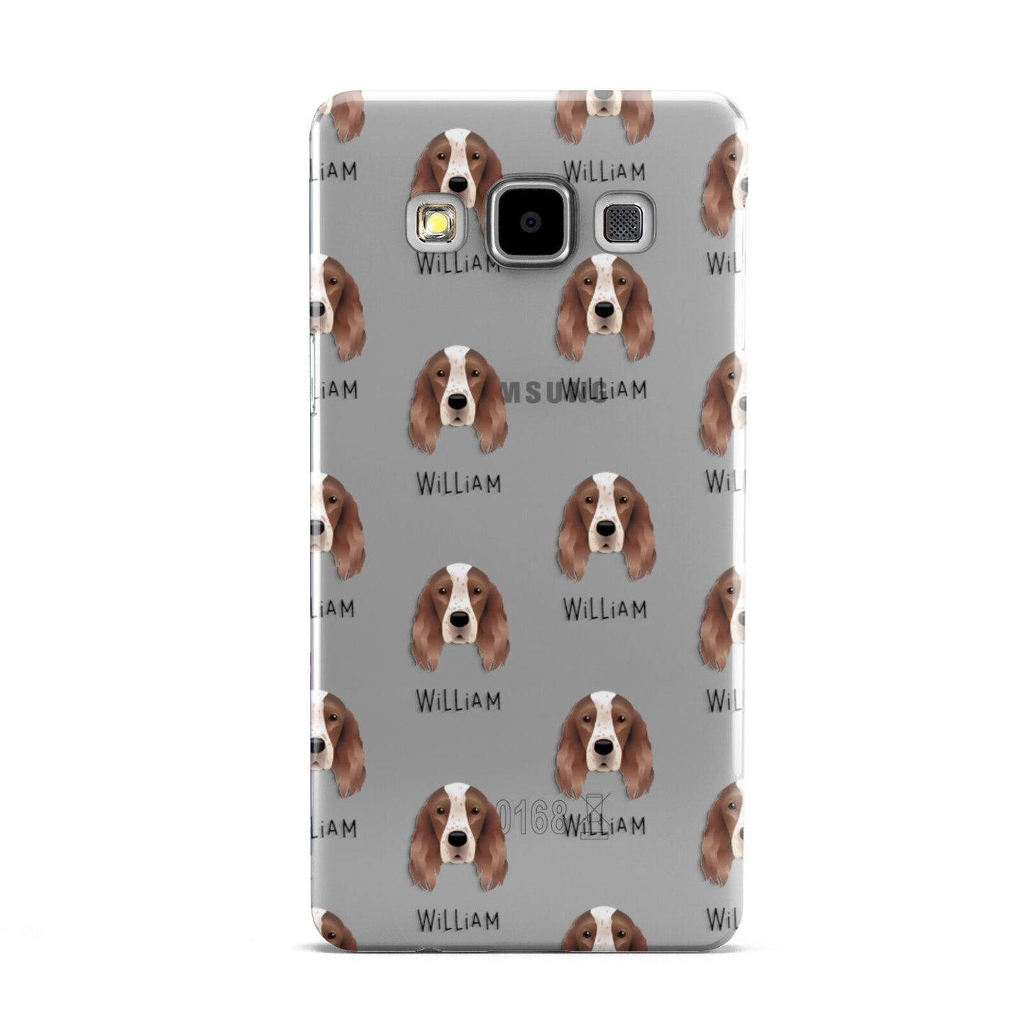 Irish Red White Setter Icon with Name Samsung Galaxy A5 Case