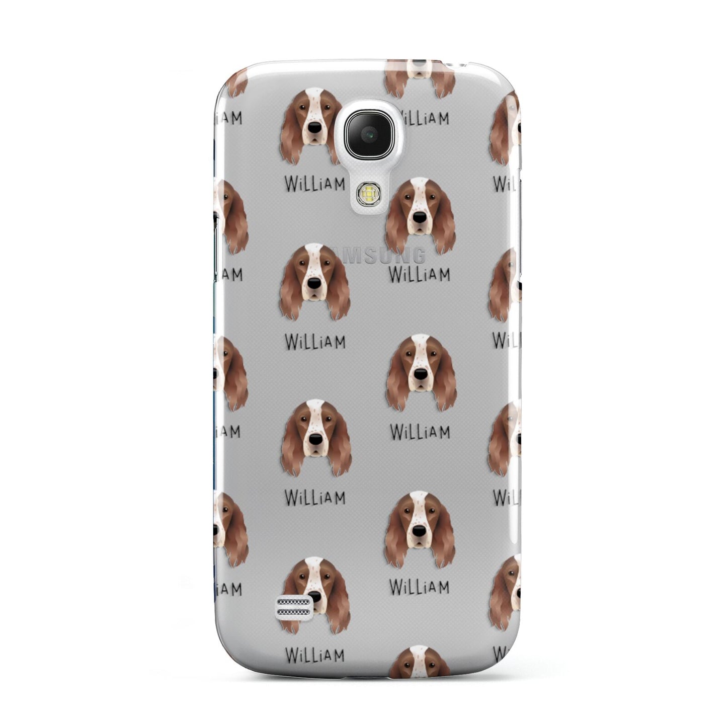 Irish Red White Setter Icon with Name Samsung Galaxy S4 Mini Case