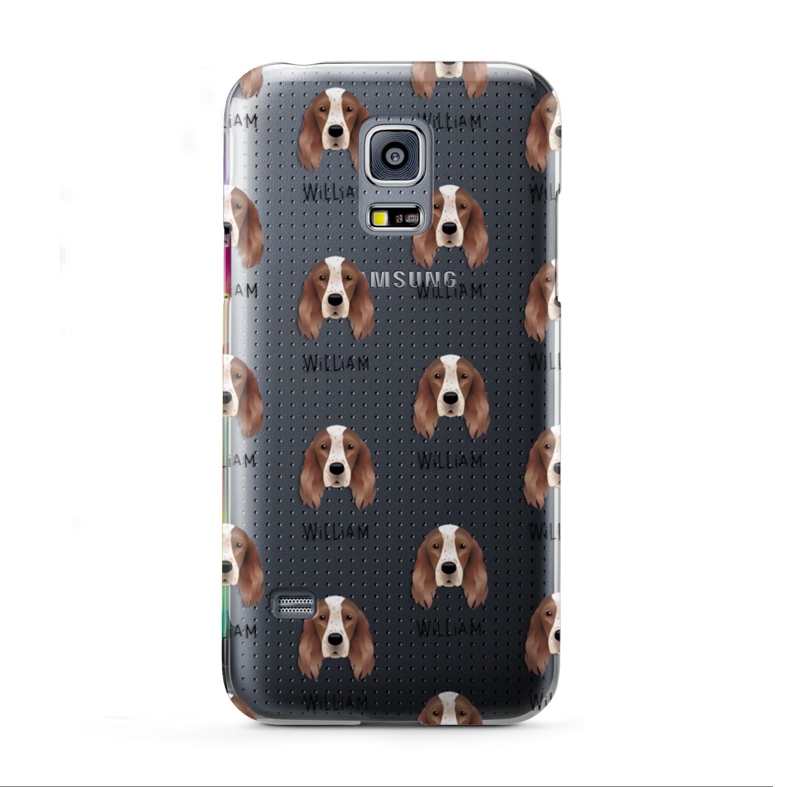 Irish Red White Setter Icon with Name Samsung Galaxy S5 Mini Case