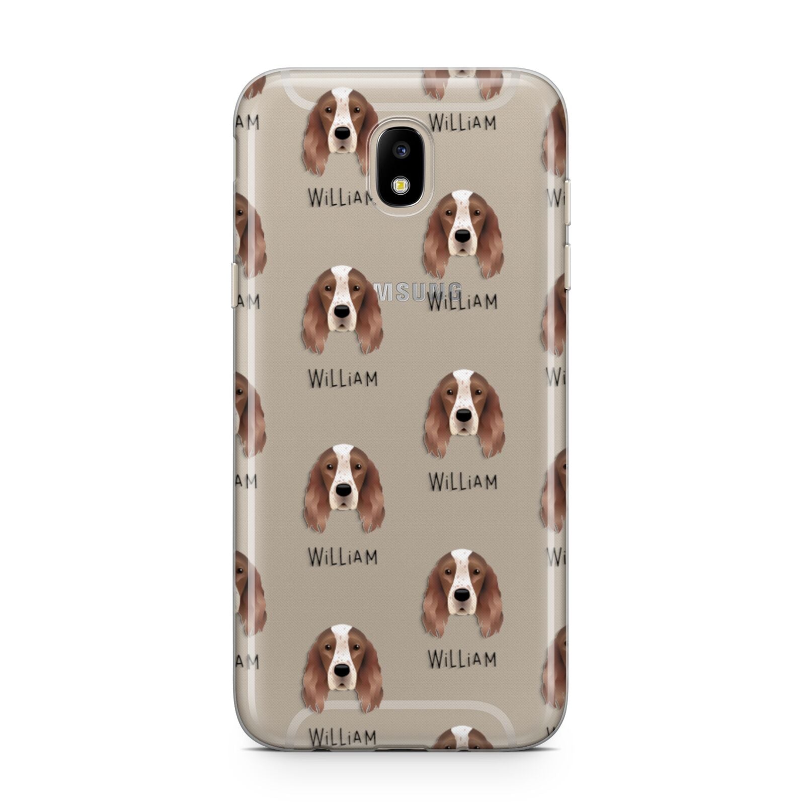 Irish Red White Setter Icon with Name Samsung J5 2017 Case