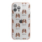 Irish Red White Setter Icon with Name iPhone 13 Pro Max TPU Impact Case with Pink Edges