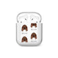 Irish Setter Icon with Name AirPods Case