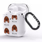 Irish Setter Icon with Name AirPods Clear Case Side Image