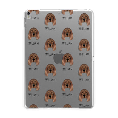 Irish Setter Icon with Name Apple iPad Silver Case