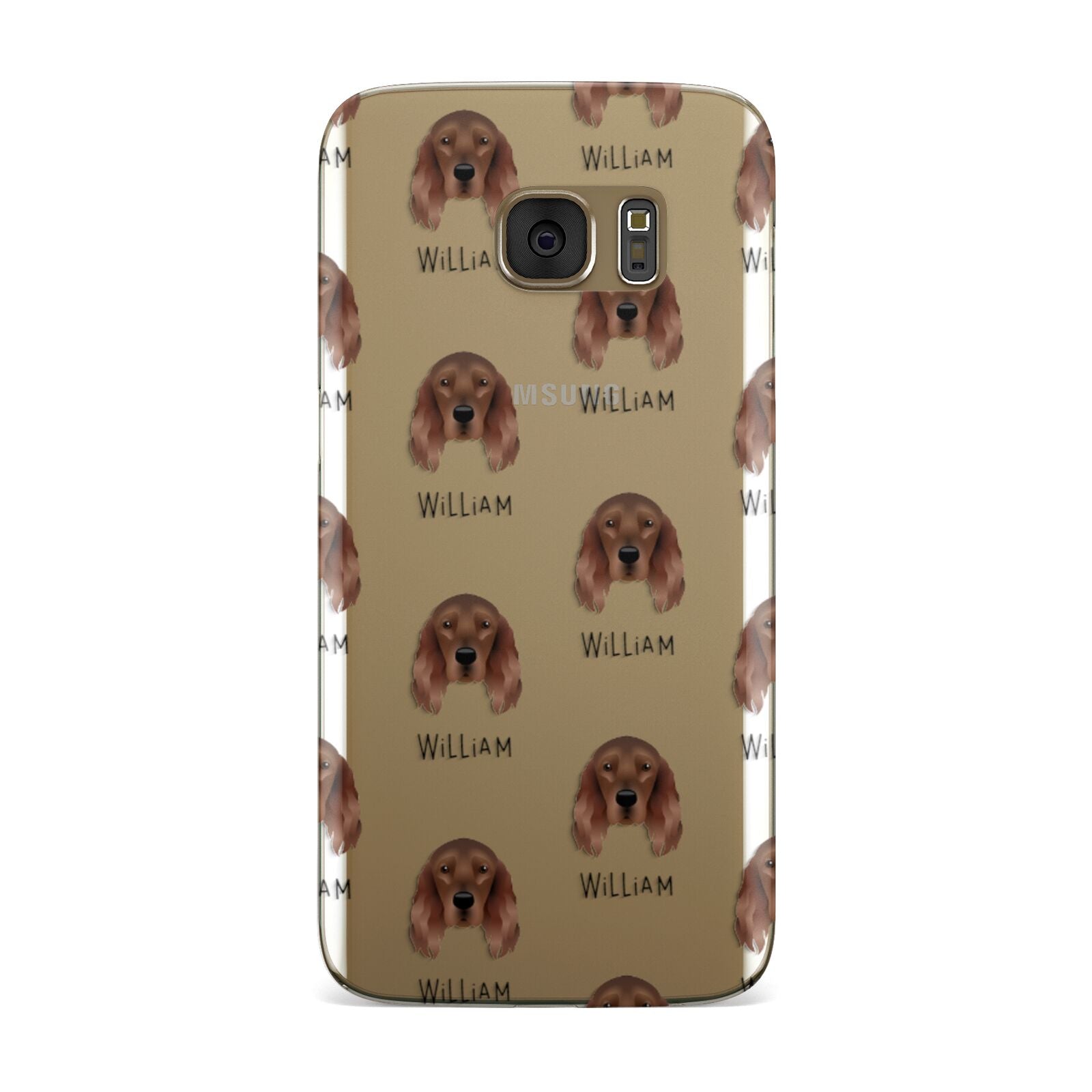 Irish Setter Icon with Name Samsung Galaxy Case