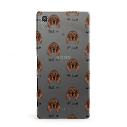 Irish Setter Icon with Name Sony Xperia Case