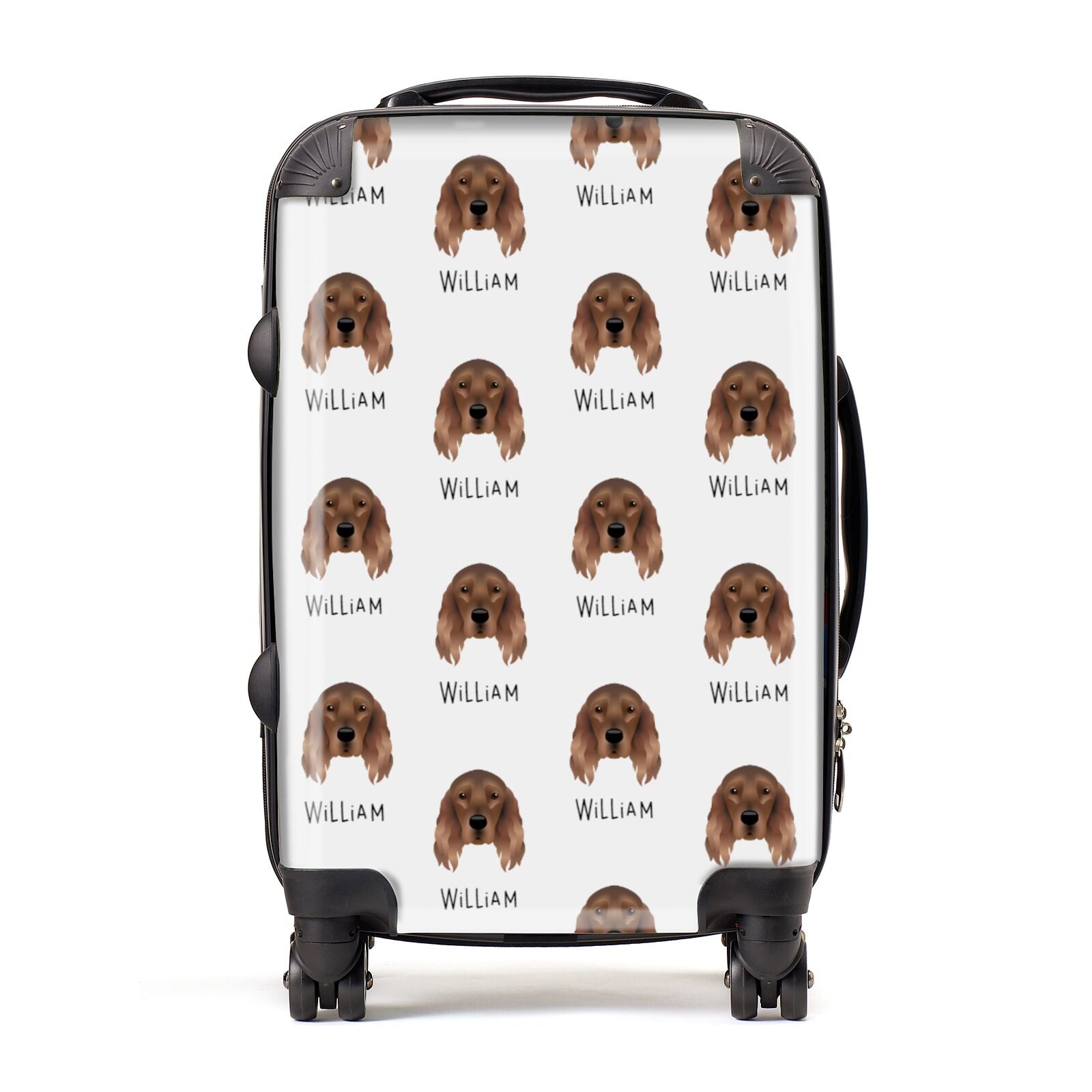 Irish Setter Icon with Name Suitcase