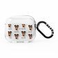 Irish Terrier Icon with Name AirPods Clear Case 3rd Gen