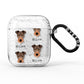 Irish Terrier Icon with Name AirPods Glitter Case