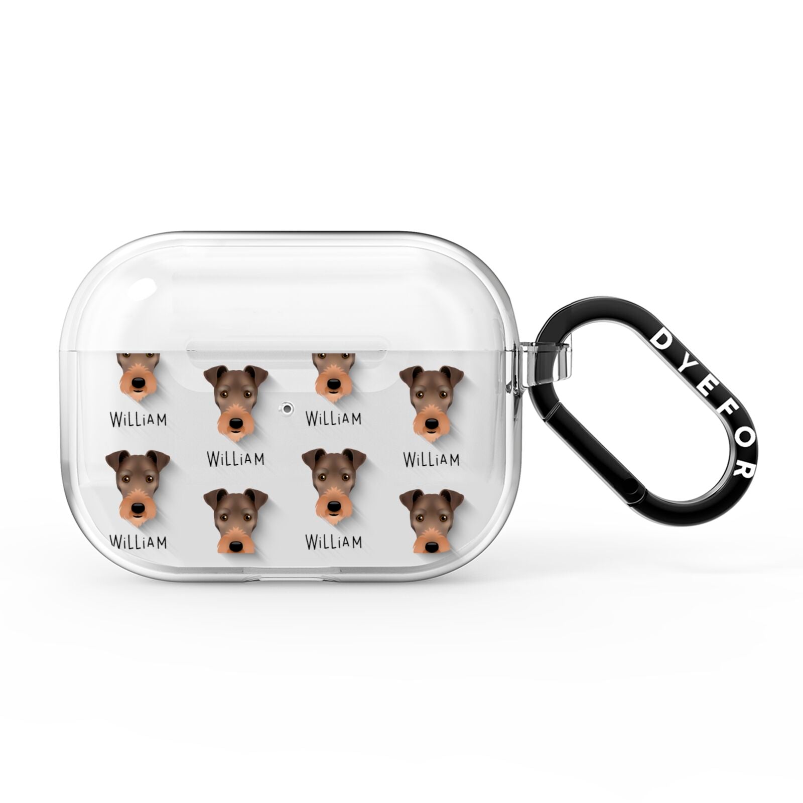 Irish Terrier Icon with Name AirPods Pro Clear Case