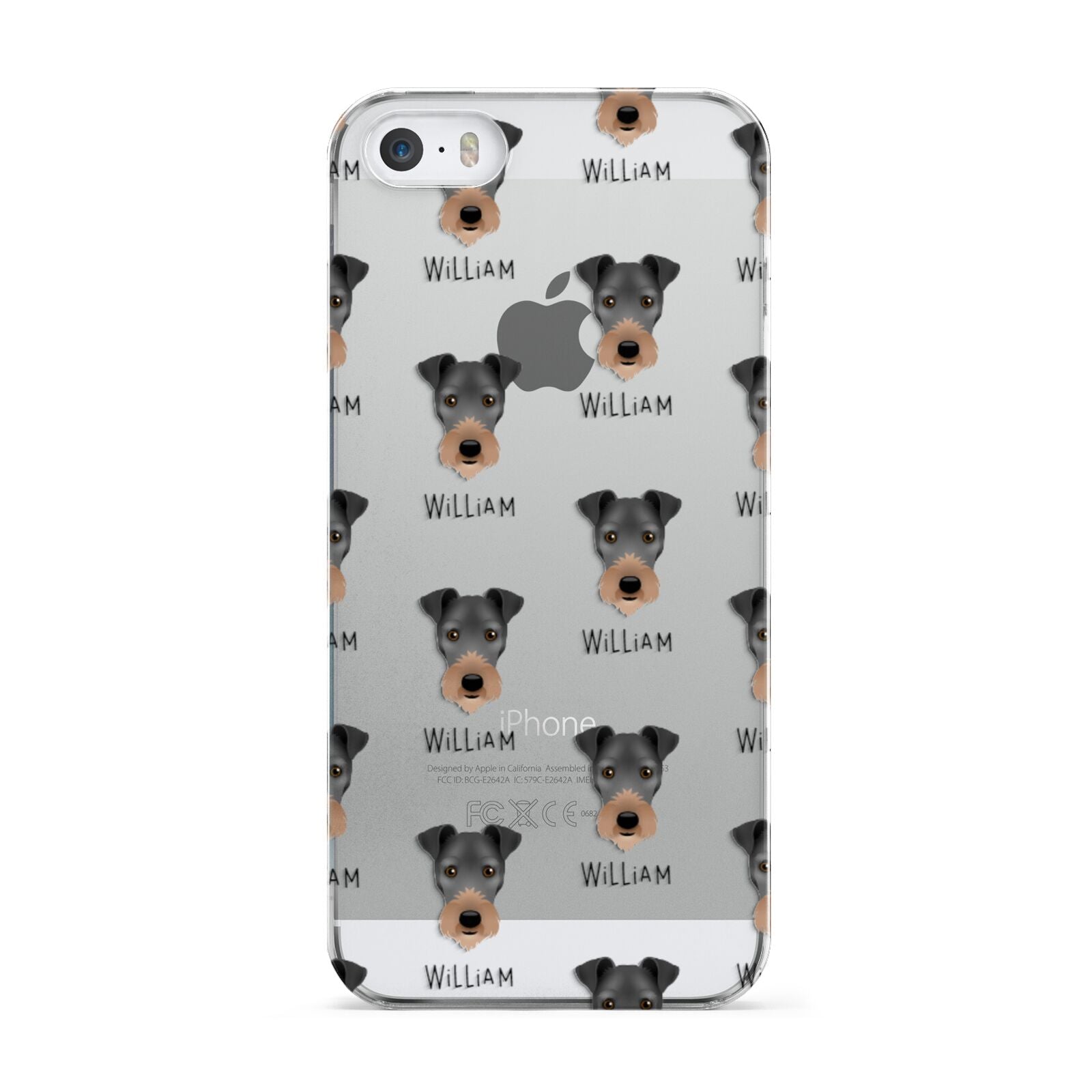 Irish Terrier Icon with Name Apple iPhone 5 Case