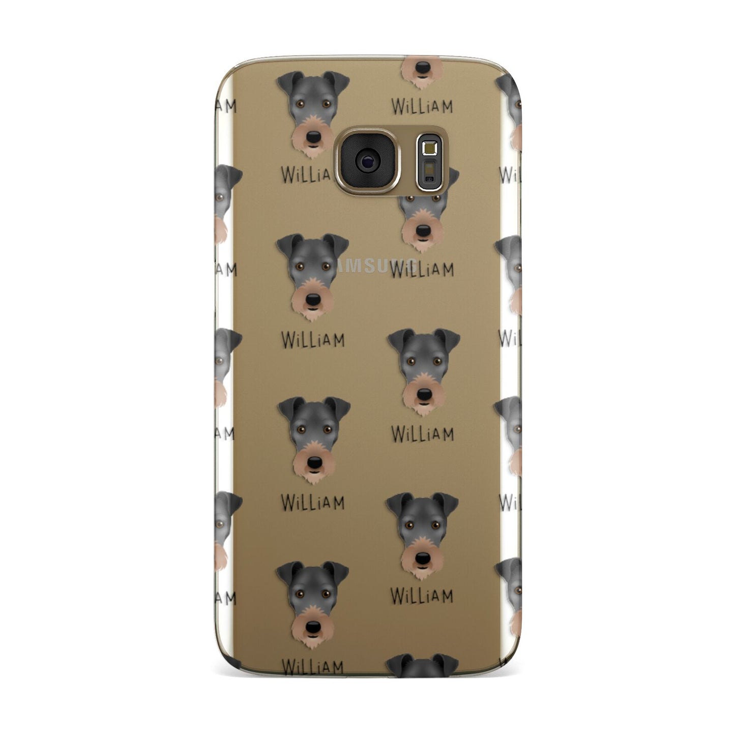 Irish Terrier Icon with Name Samsung Galaxy Case