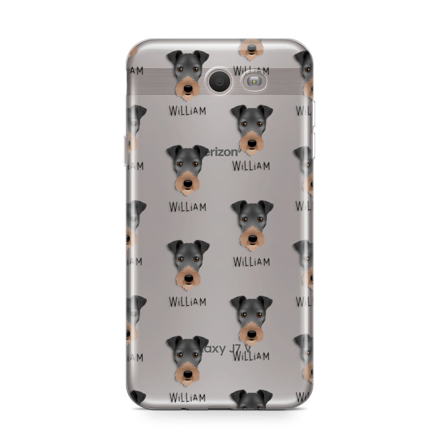 Irish Terrier Icon with Name Samsung Galaxy J7 2017 Case