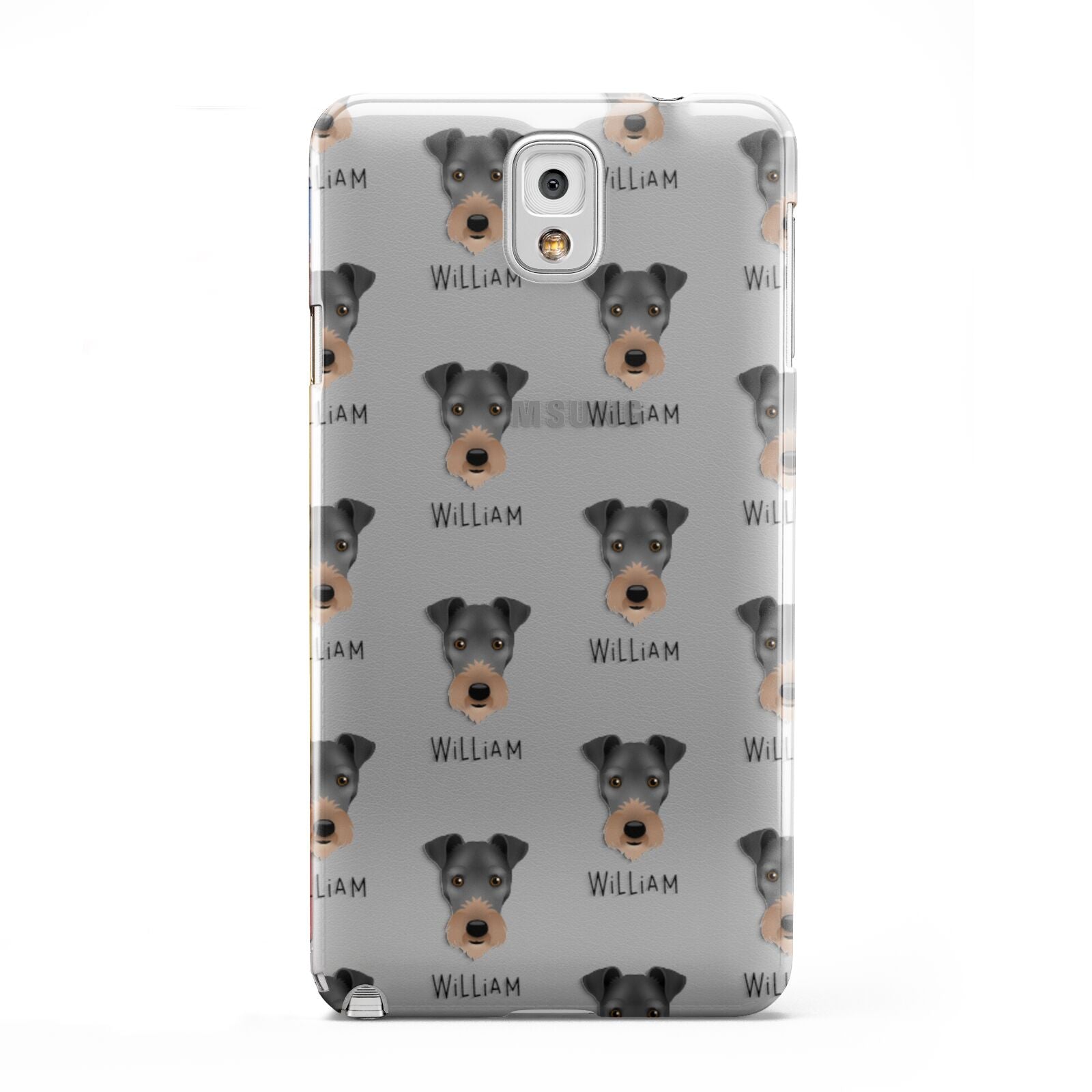 Irish Terrier Icon with Name Samsung Galaxy Note 3 Case