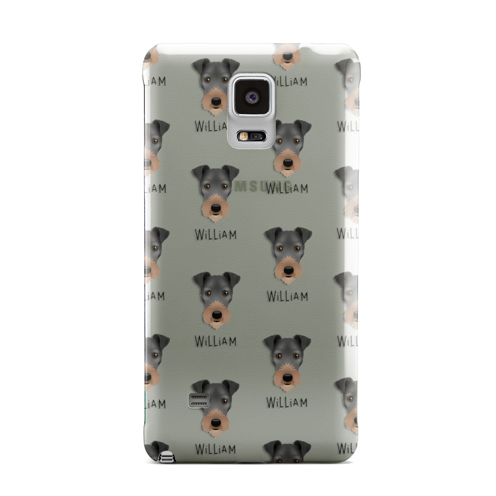 Irish Terrier Icon with Name Samsung Galaxy Note 4 Case