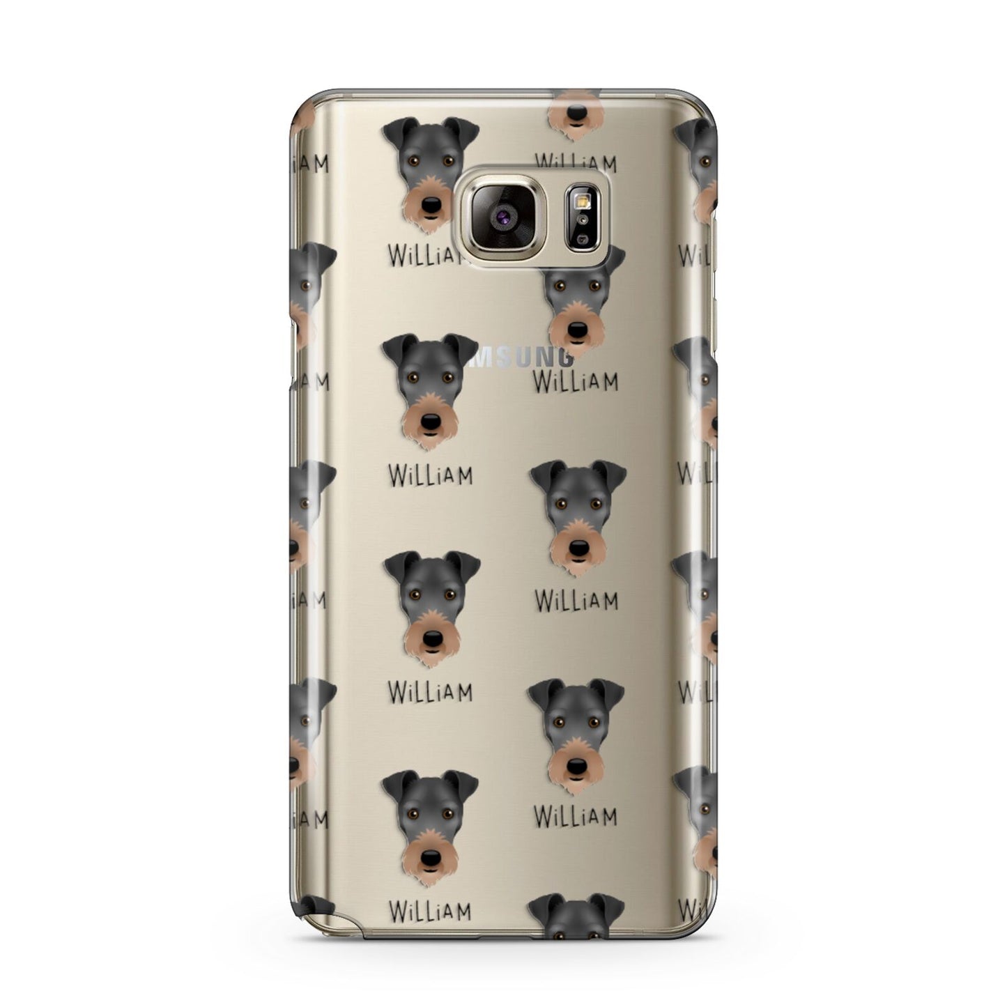 Irish Terrier Icon with Name Samsung Galaxy Note 5 Case