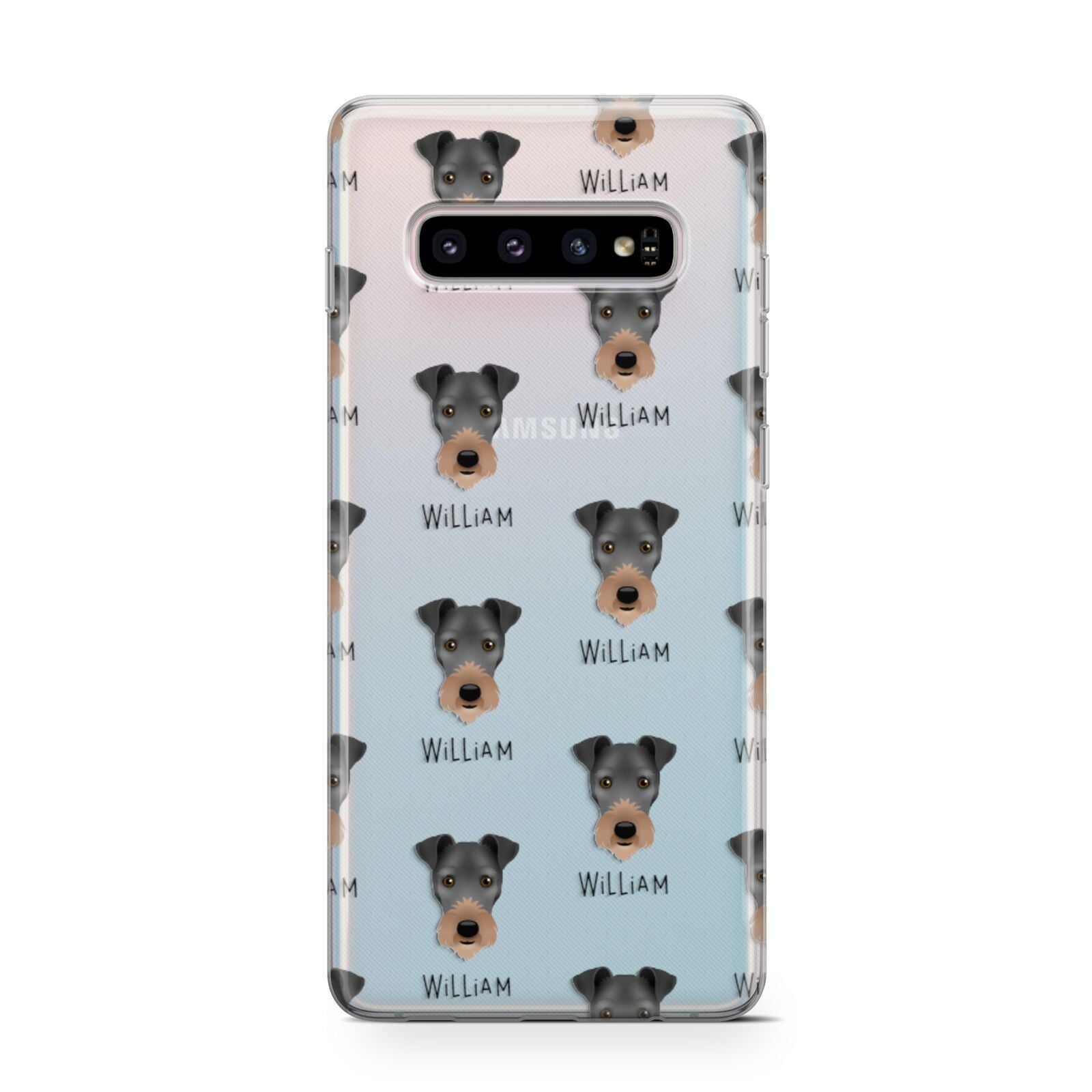 Irish Terrier Icon with Name Samsung Galaxy S10 Case