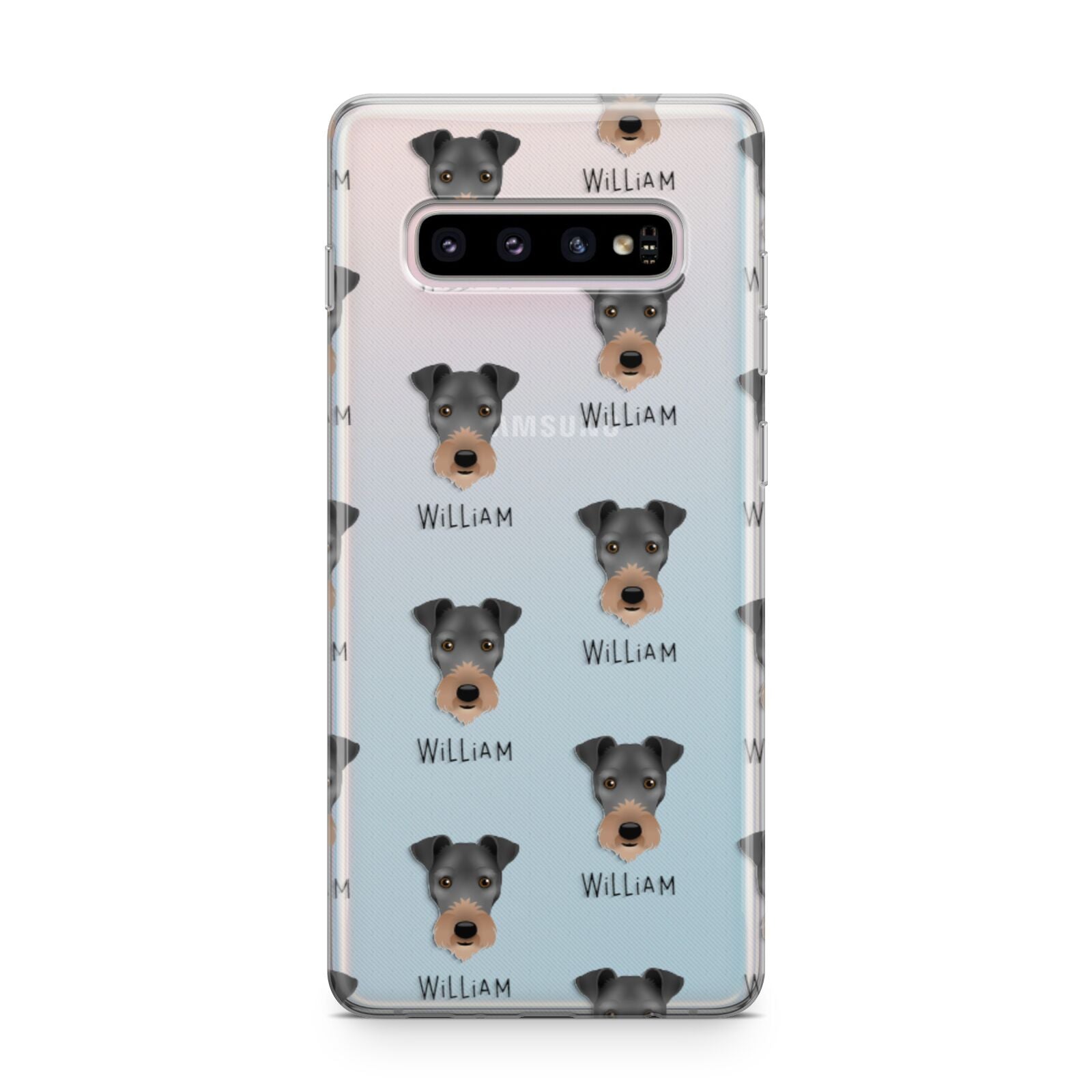 Irish Terrier Icon with Name Samsung Galaxy S10 Plus Case