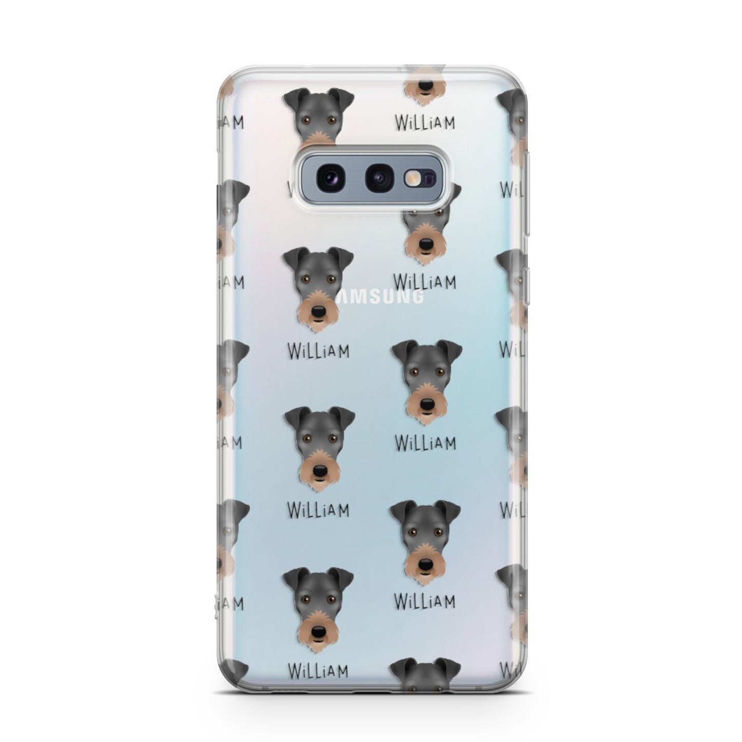 Irish Terrier Icon with Name Samsung Galaxy S10E Case