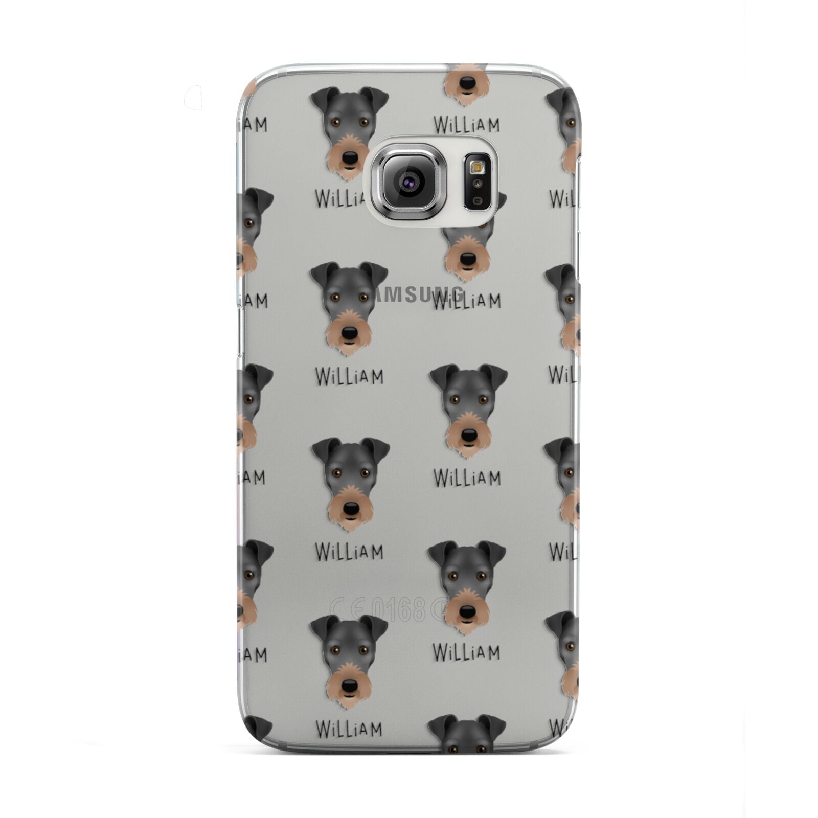 Irish Terrier Icon with Name Samsung Galaxy S6 Edge Case