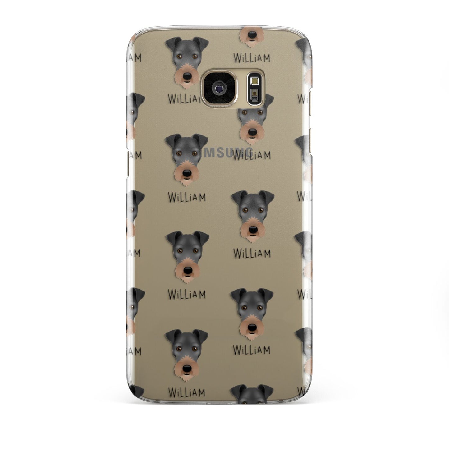 Irish Terrier Icon with Name Samsung Galaxy S7 Edge Case