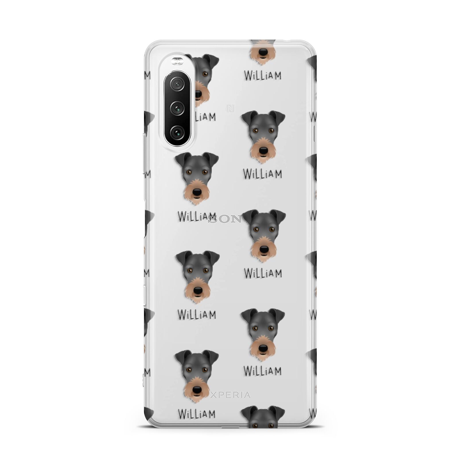 Irish Terrier Icon with Name Sony Xperia 10 III Case