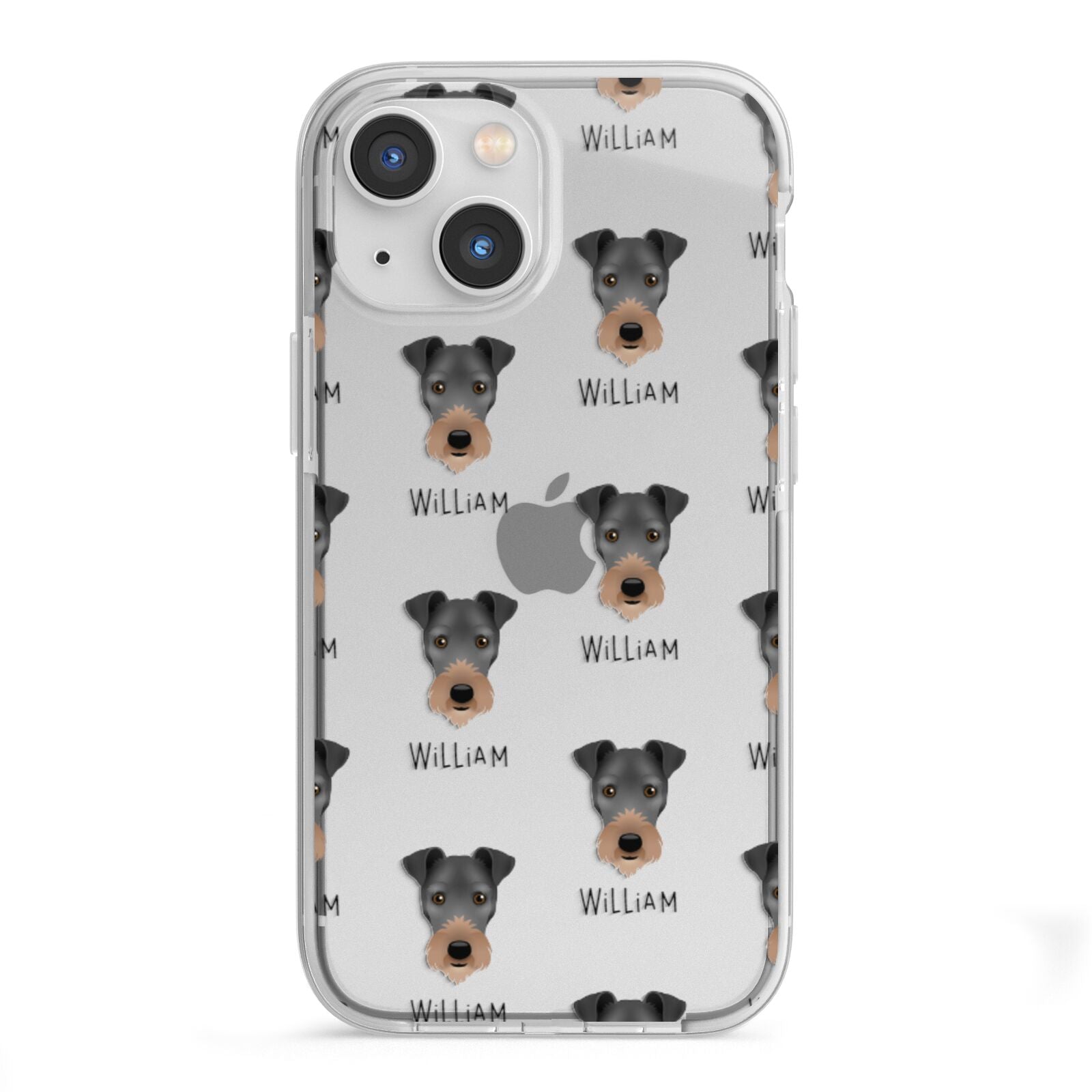 Irish Terrier Icon with Name iPhone 13 Mini TPU Impact Case with White Edges