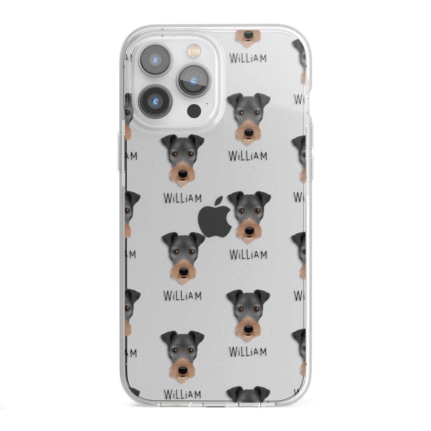 Irish Terrier Icon with Name iPhone 13 Pro Max TPU Impact Case with White Edges