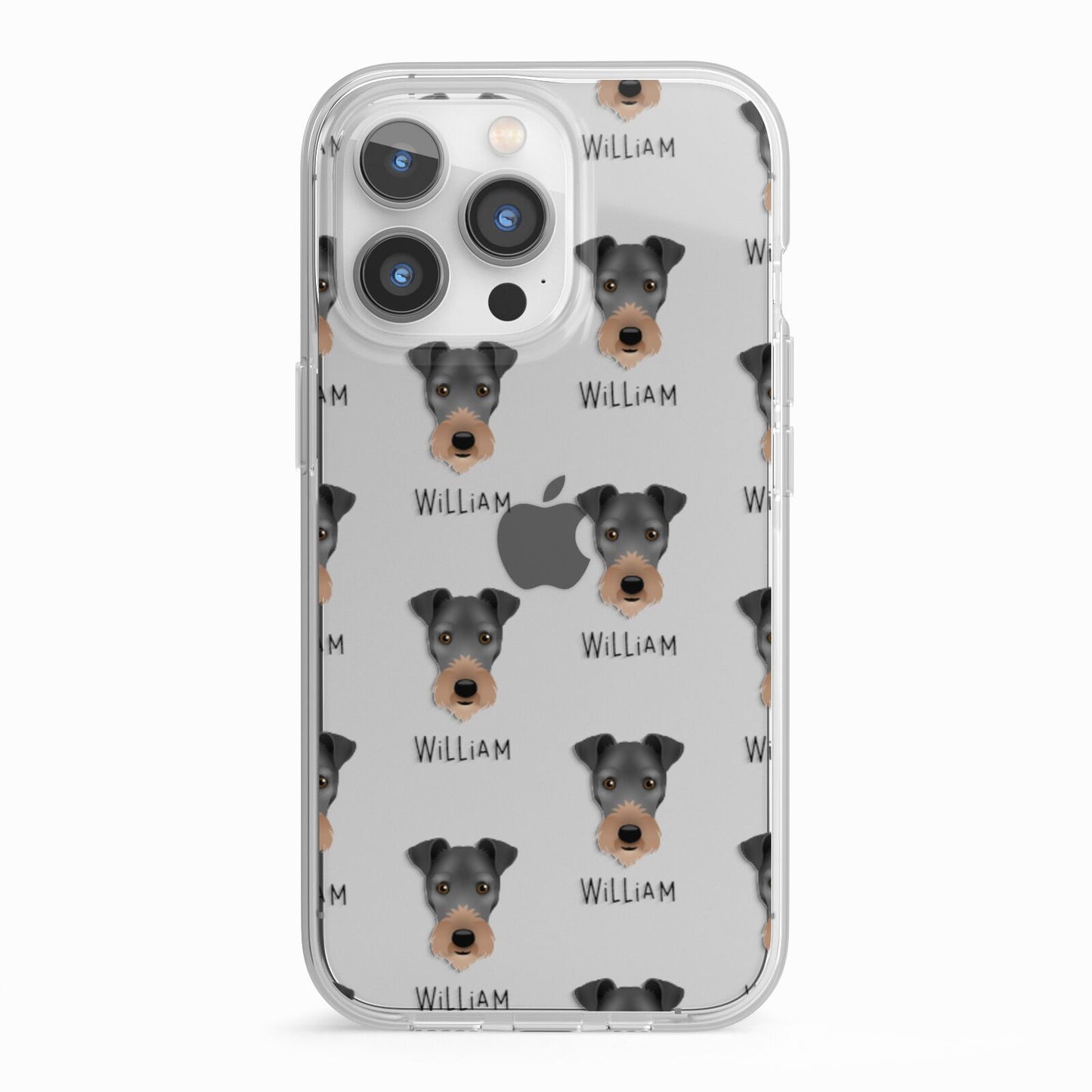 Irish Terrier Icon with Name iPhone 13 Pro TPU Impact Case with White Edges