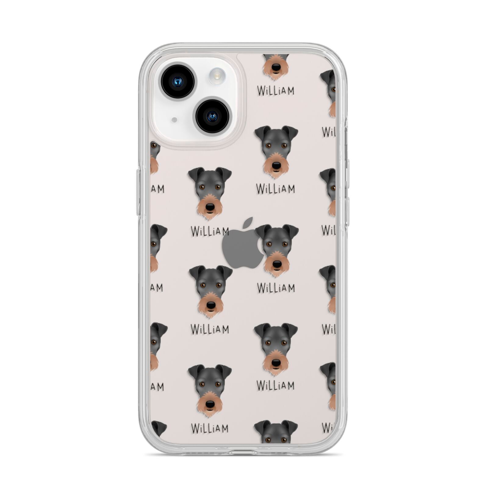 Irish Terrier Icon with Name iPhone 14 Clear Tough Case Starlight