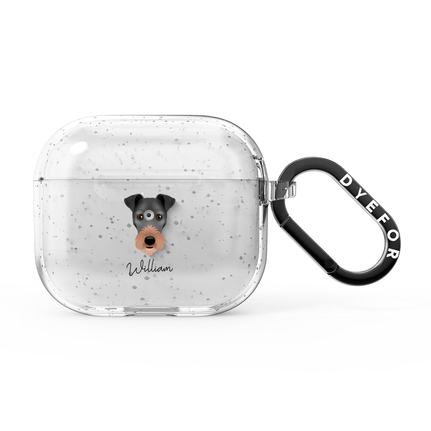 Irish Terrier Personalised AirPods Glitter Case 3rd Gen