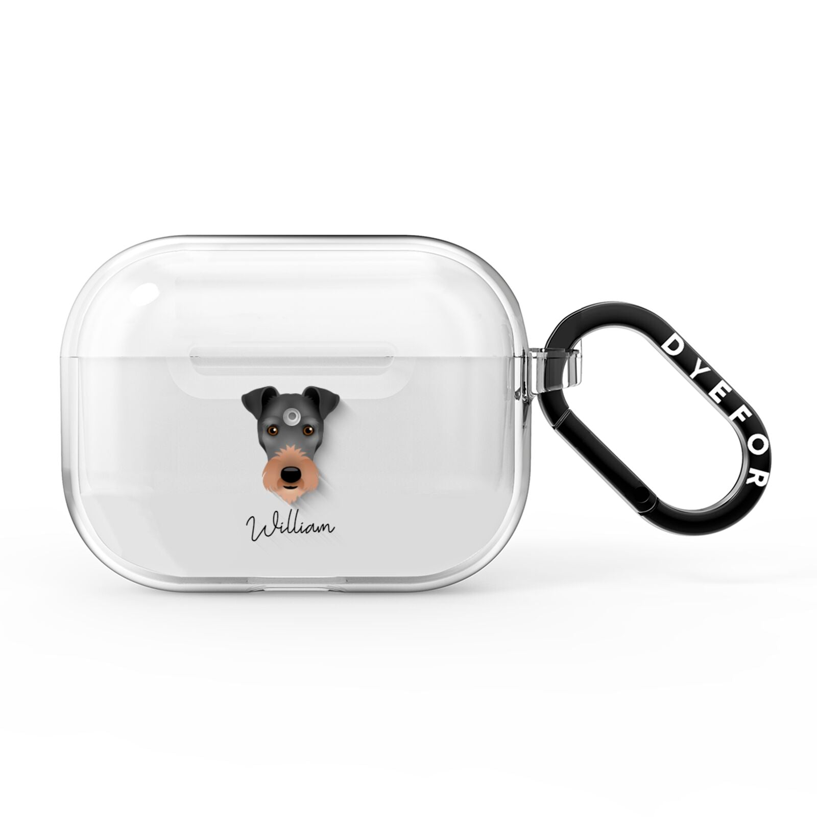 Irish Terrier Personalised AirPods Pro Clear Case