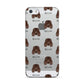 Irish Water Spaniel Icon with Name Apple iPhone 5 Case