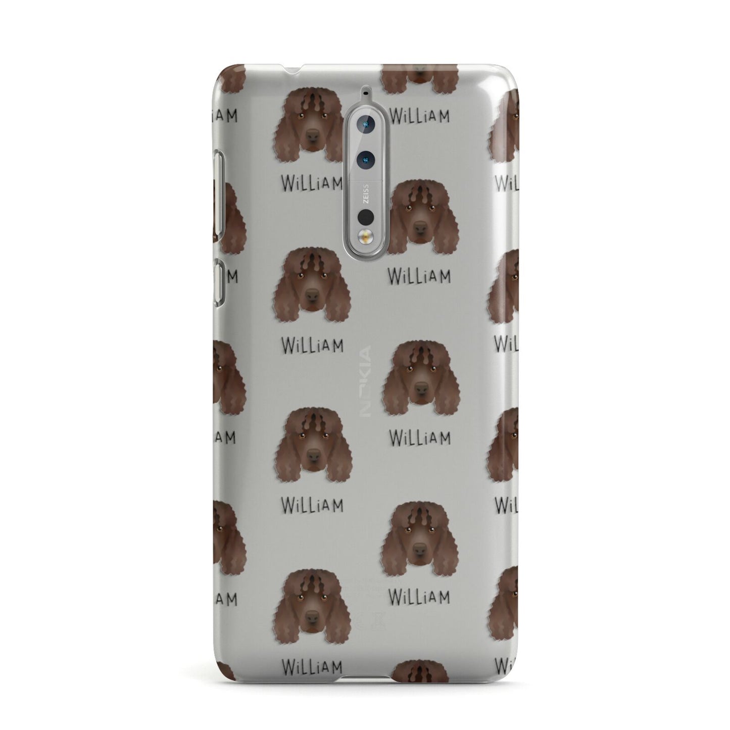 Irish Water Spaniel Icon with Name Nokia Case