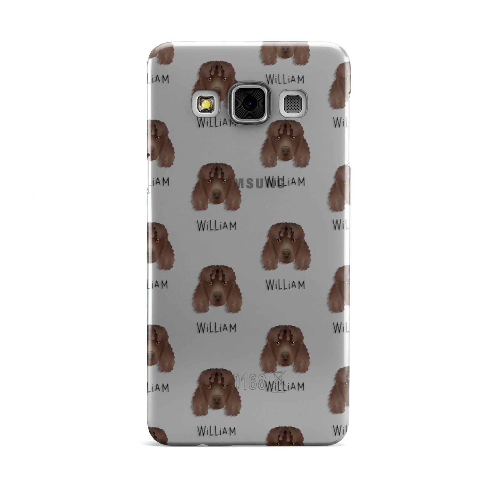 Irish Water Spaniel Icon with Name Samsung Galaxy A3 Case