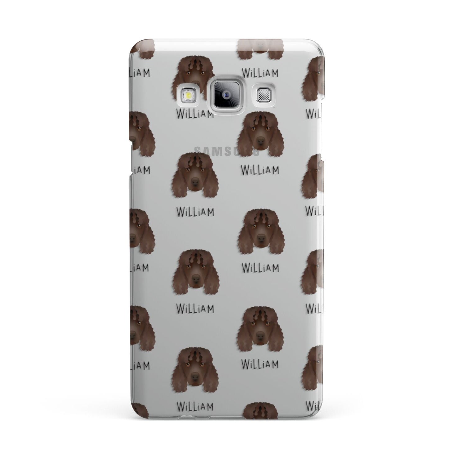 Irish Water Spaniel Icon with Name Samsung Galaxy A7 2015 Case