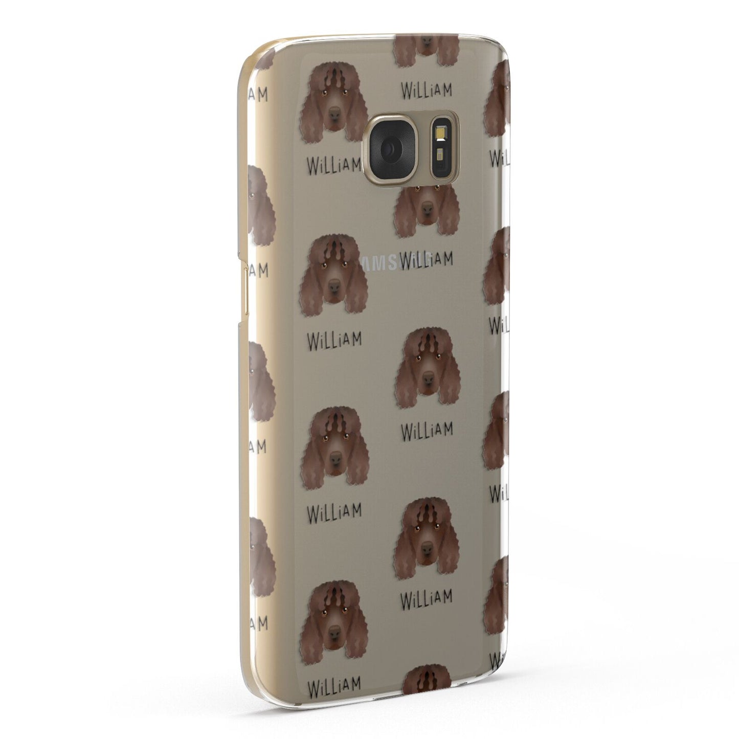 Irish Water Spaniel Icon with Name Samsung Galaxy Case Fourty Five Degrees