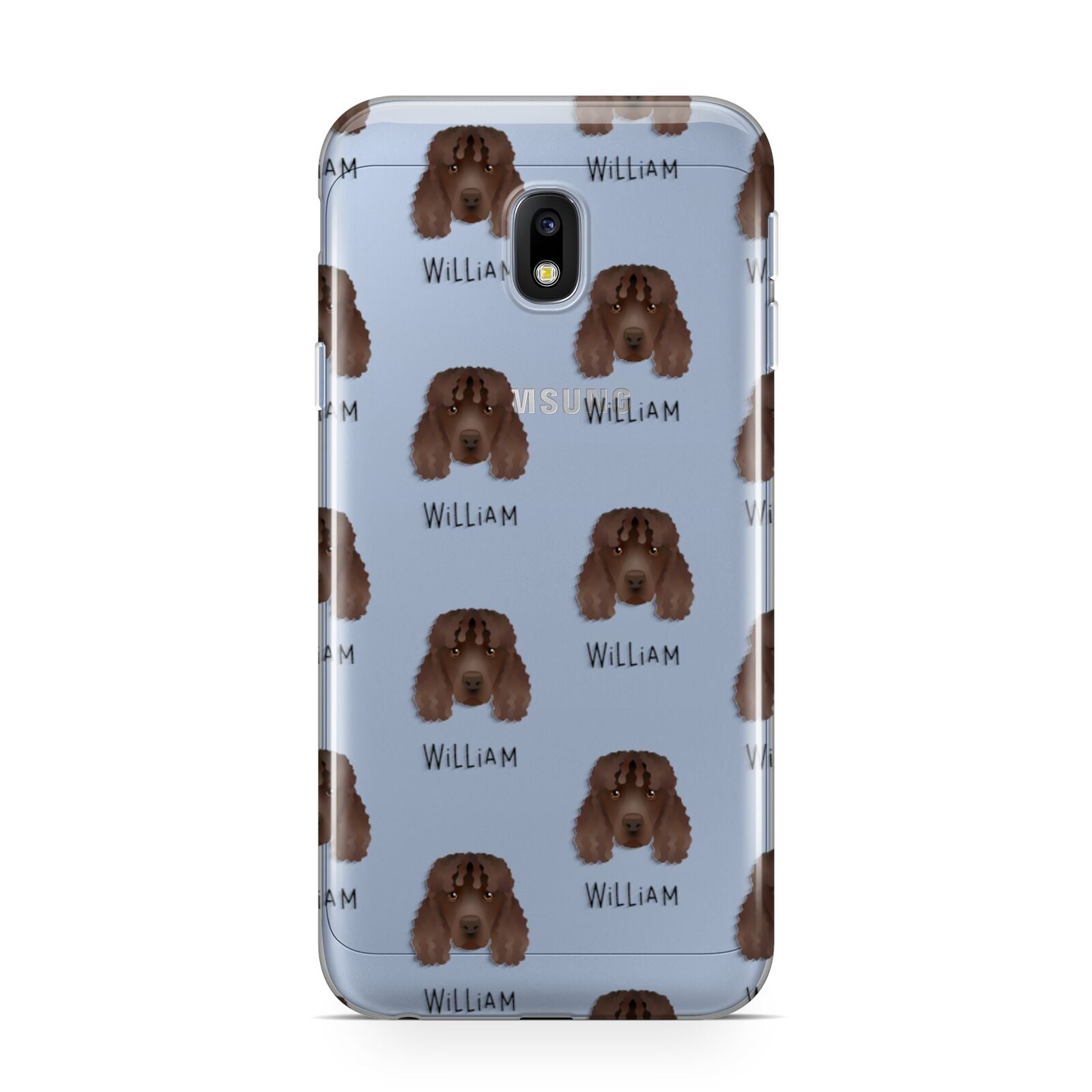 Irish Water Spaniel Icon with Name Samsung Galaxy J3 2017 Case