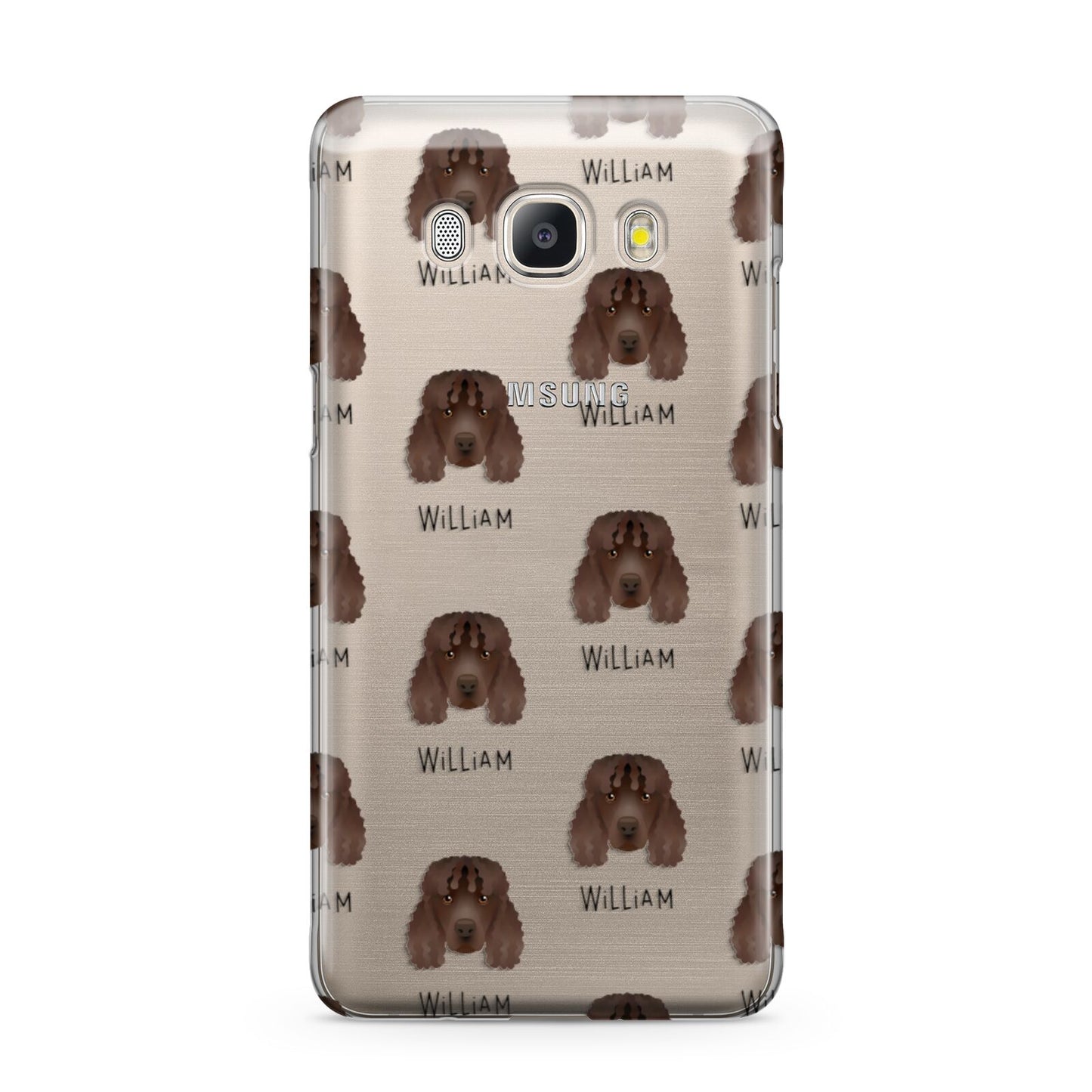 Irish Water Spaniel Icon with Name Samsung Galaxy J5 2016 Case