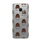 Irish Water Spaniel Icon with Name Samsung Galaxy S9 Case