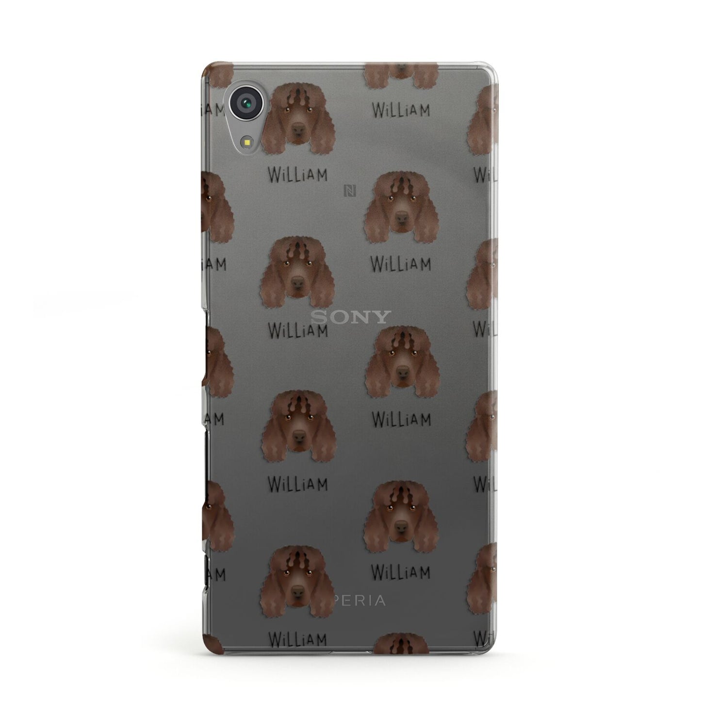 Irish Water Spaniel Icon with Name Sony Xperia Case