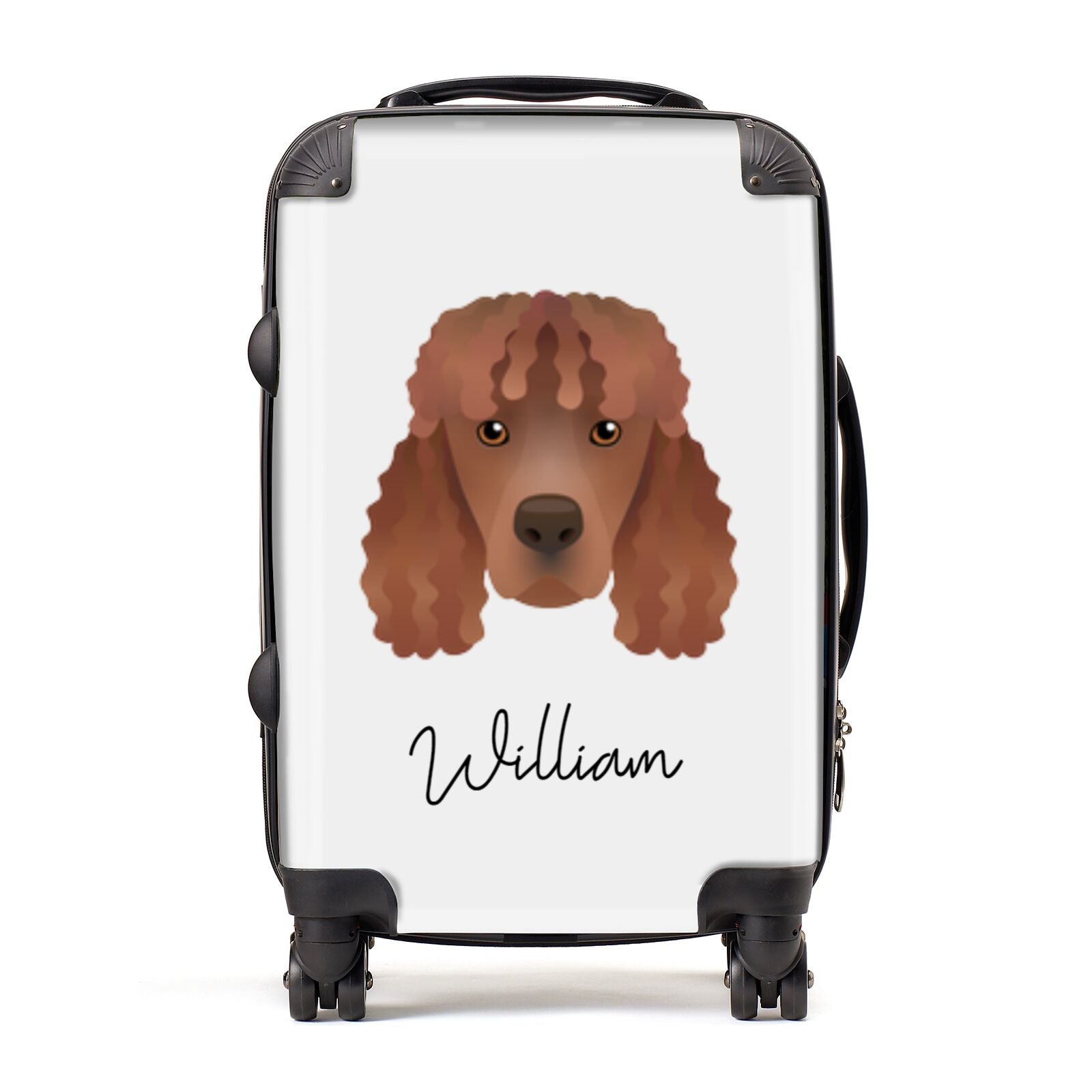 Irish Water Spaniel Personalised Suitcase