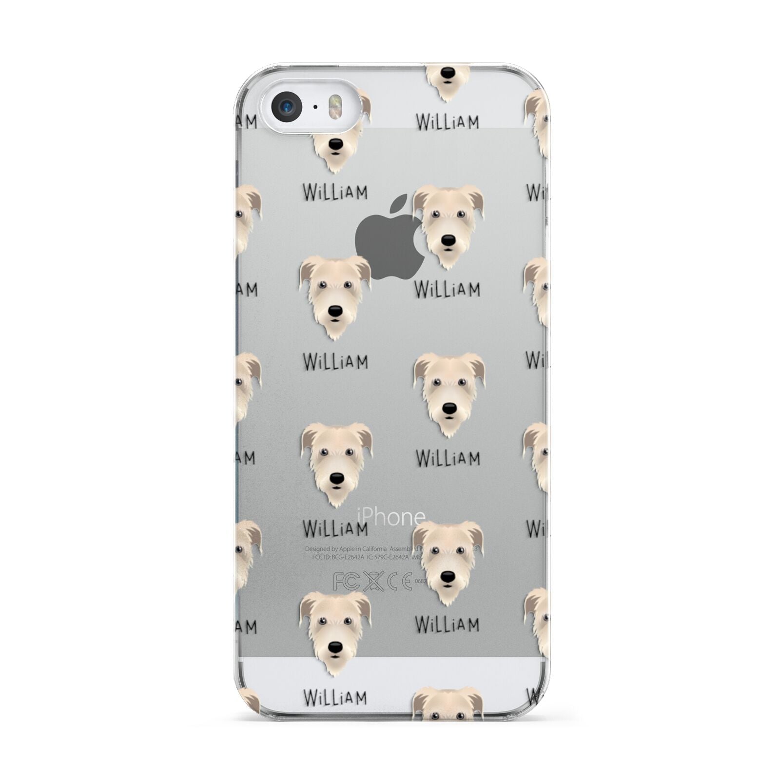 Irish Wolfhound Icon with Name Apple iPhone 5 Case