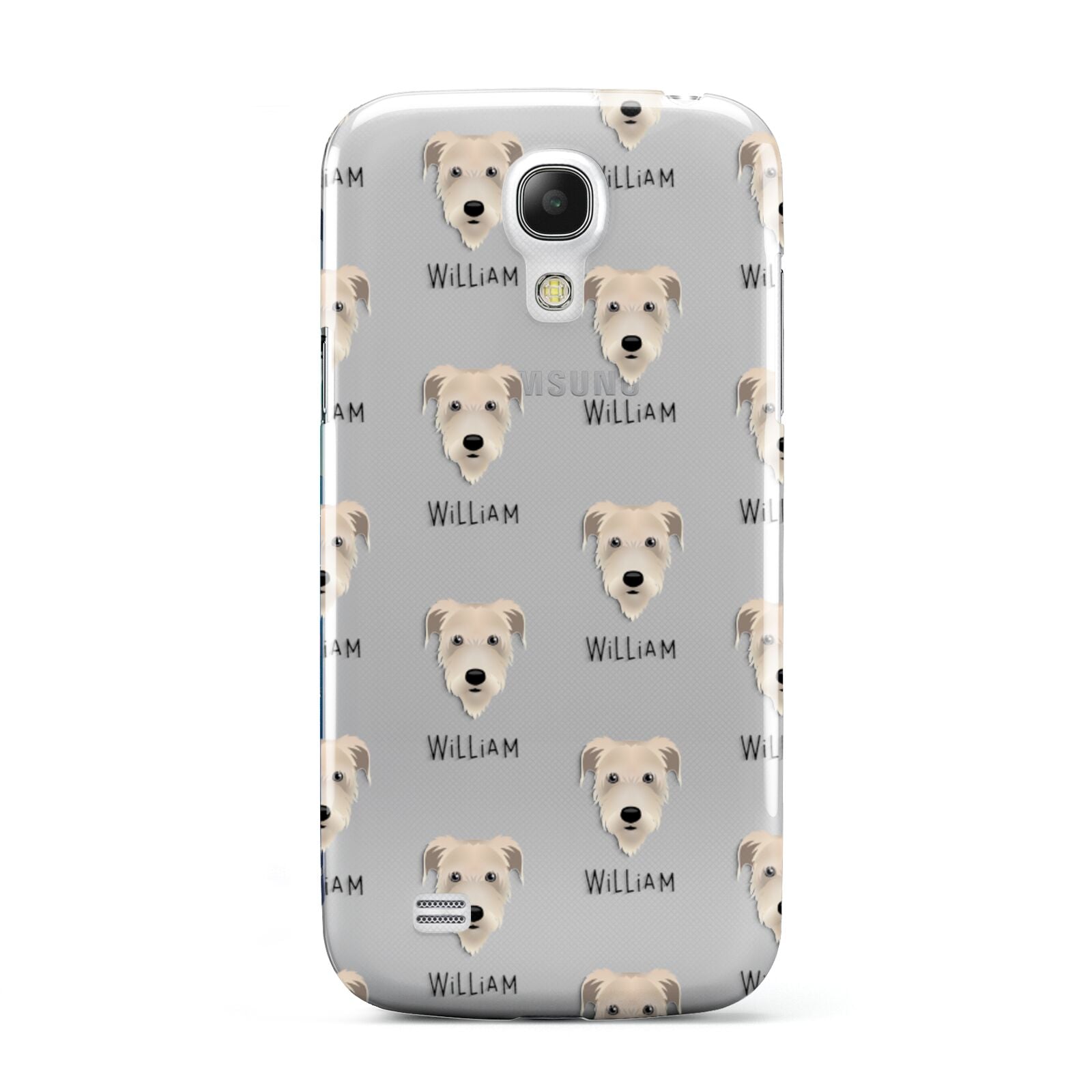 Irish Wolfhound Icon with Name Samsung Galaxy S4 Mini Case