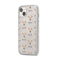 Irish Wolfhound Icon with Name iPhone 14 Plus Glitter Tough Case Starlight Angled Image