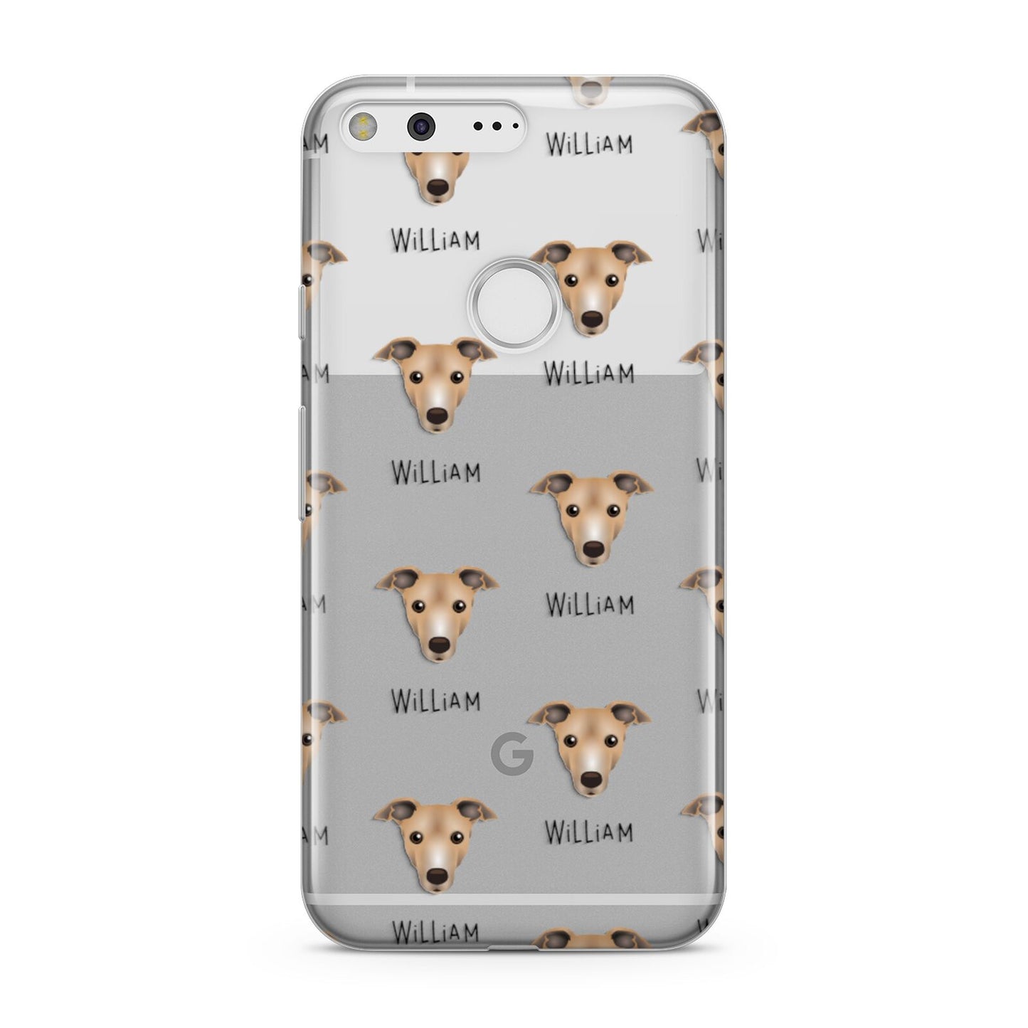 Italian Greyhound Icon with Name Google Pixel Case