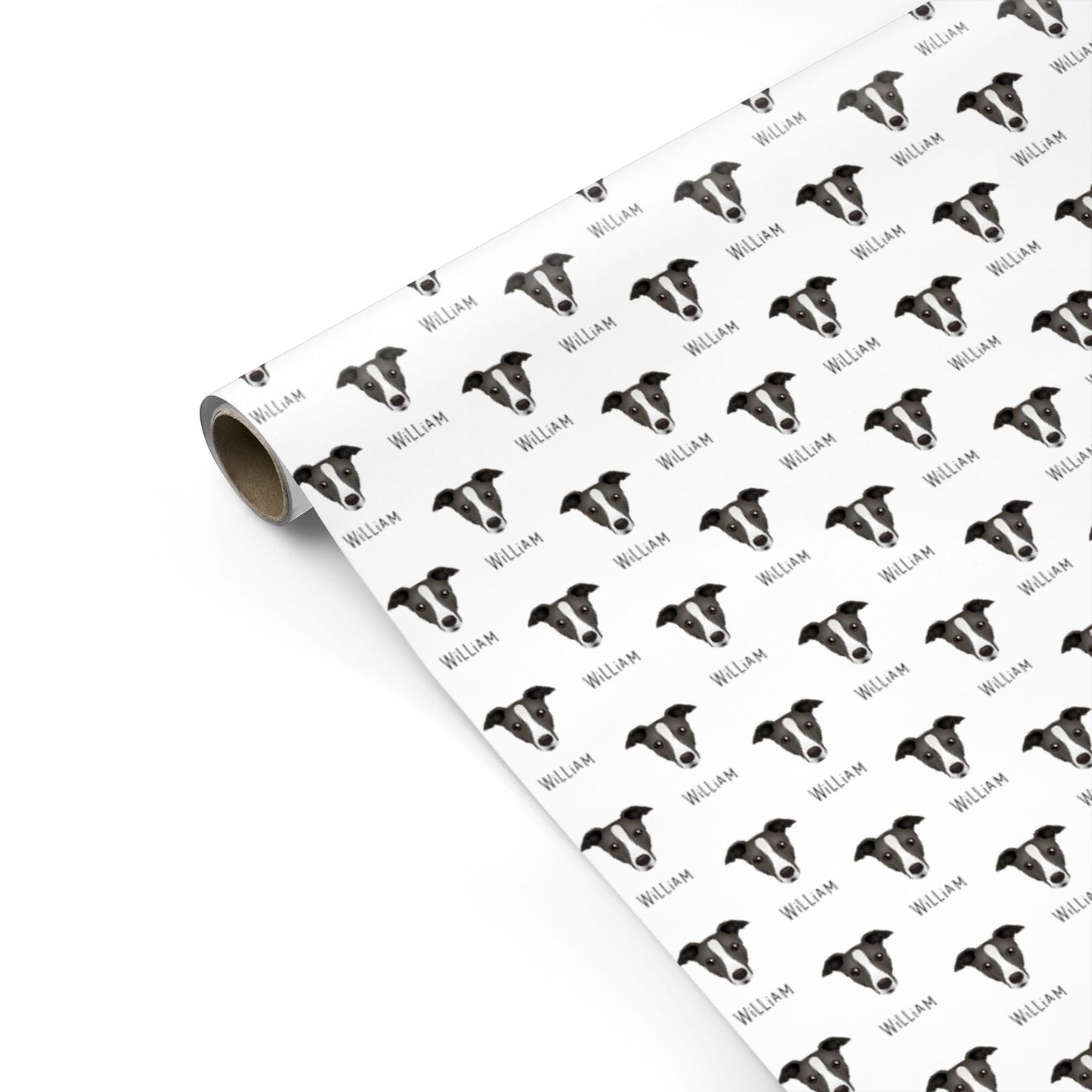 Italian Greyhound Icon with Name Personalised Gift Wrap