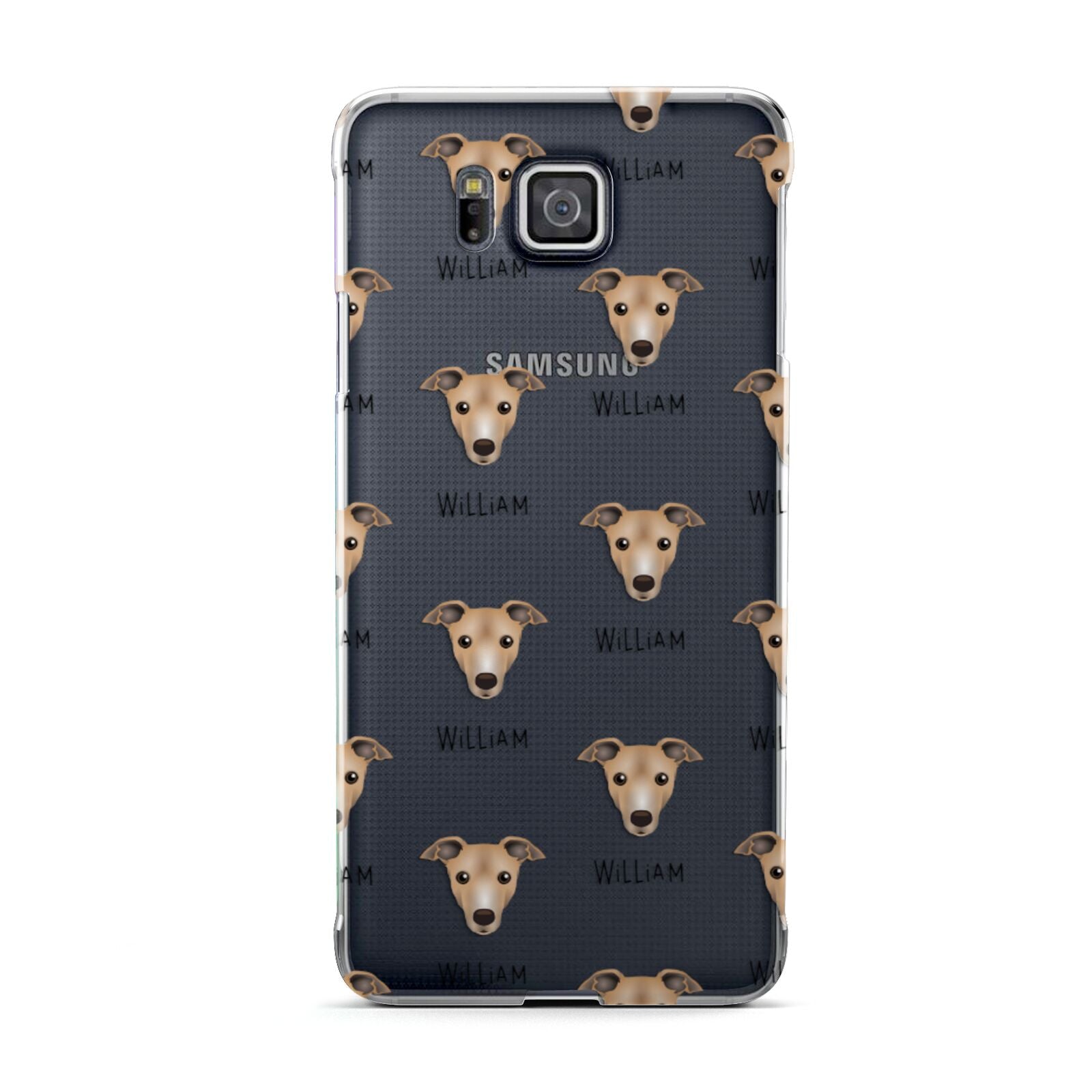 Italian Greyhound Icon with Name Samsung Galaxy Alpha Case